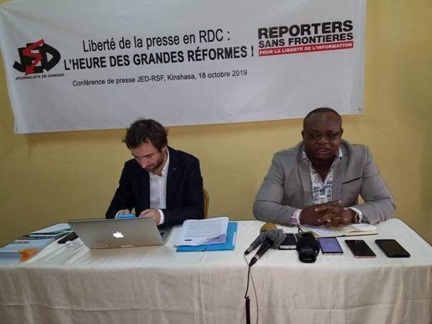 Liberté de la presse en RDC JED et RSF plaident  pour la révision  de la loi de 1996    