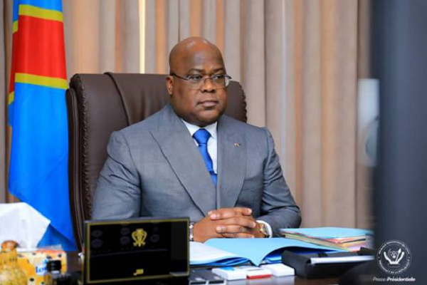 MESSAGE DE VŒUX A SON EXCELLENCE MONSIEUR LE PRESIDENT DE LA REPUBLIQUE, CHEF DE L’ETAT, FELIX ANTOINE TSHISEKEDI TSHILOMBO, A L'OCCASION DE FESTIVITES DE FIN D'ANNEE