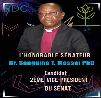Candidat deuxième Vice-président  Sénat : Dr Sanguma T. Mossai dans la course