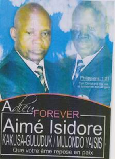 Aimé Isidore Kakusa : les derniers hommages interviennent aujourd’hui  