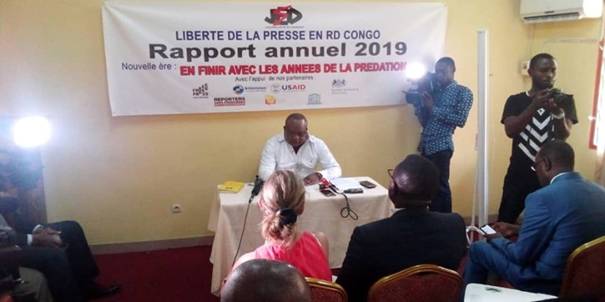Rapport annuel de JED RDC-MEDIAS : 85 cas d’attaques contre les journalistes en 2019